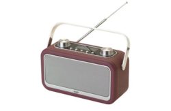 Bush Leather DAB Radio - Aubergine